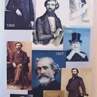 Giuseppe Verdi na portretih iz različnih življenjskih obdobij
