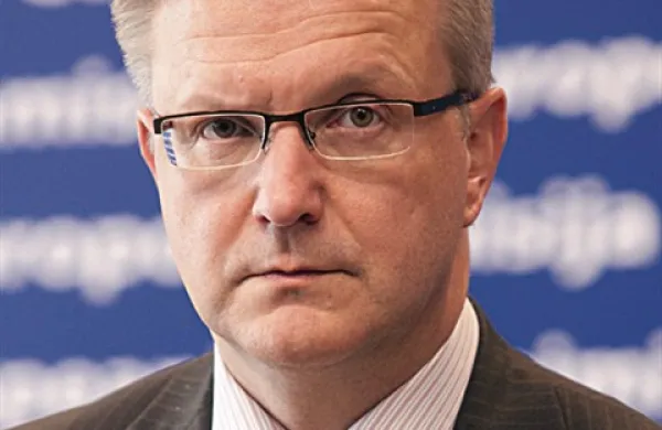 Evropski komisar za gospodarske in denarne zadeve Olli Rehn