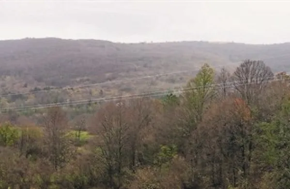 Pogled na severno pobočje Vremščice nad Gabrčami 