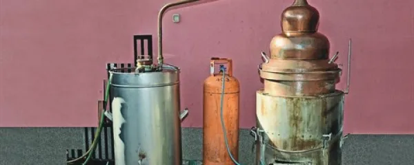 Iz sto kilogramov čistega brinovega zrnja dobimo nekaj manj kot liter brinovega olja. Pri destilaciji  sta zato potrebni natančnost in potrpežljivost.