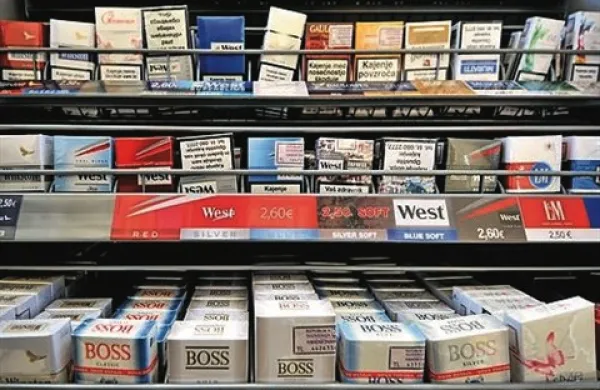 Trošarina za cigarete se bo zvišala za 4 odstotke