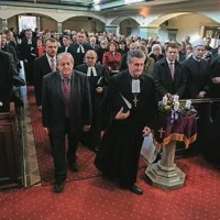 Slovesna umestitev novega evangeličanskeg škofa v evangeličanski cerkvi Martina Luthra v Murski Soboti  