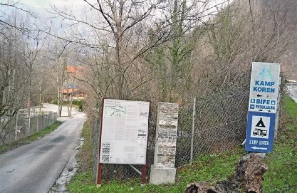 Kamp Koren se lahko širi proti cesti, proti severu na kmetijsko zemljišče pa, vsaj za zdaj, še ne  