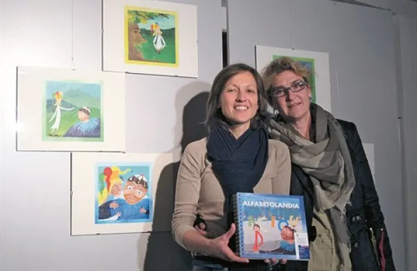 Avtorica projekta Alfabetolandia Katja Dellore in ilustratorka Fulvia Grbac