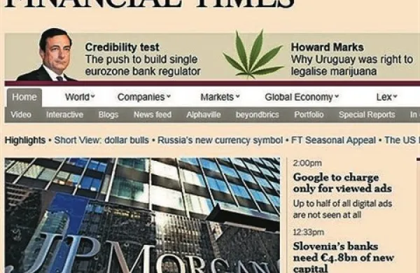 Britanski poslovni časnik Financial Times na svoji spletni strani poroča, da so danes objavljene kapitalske potrebe osmih bank, ki znašajo 4,8 milijarde evrov, 