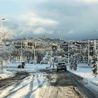 V Izraelu zgodovinska snežna nevihta