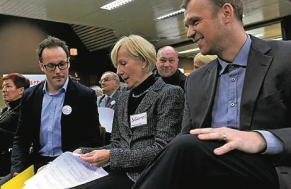 Damjan Mandelc, Marina Tavčar Krajnc in Uroš Lubej