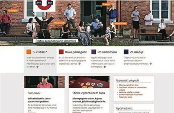 V prazničnem in predprazničnem času se lahko stiske ranljivih ljudi povečajo. Pomoč jim lahko ponudi nova spletna stran Slovenskega centra za raziskovanje samomora Živ? Živ! na naslovu www.zivziv.si.