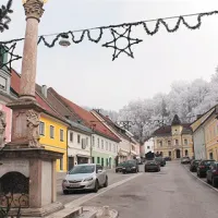 Središče Pliberka, kjer danes domuje SK Posojilnica Aich Dob