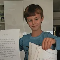 Miha s presenečenjem, ki je  “priplulo”  po pošti