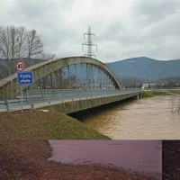 Vipava bo poplavljala tudi v ponedeljek