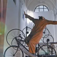Prizor z Ivanom Peterneljem iz filma Eda - zgodba bratov Rusjan 