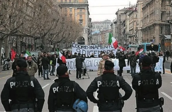 Forconi protestirajo v Trstu