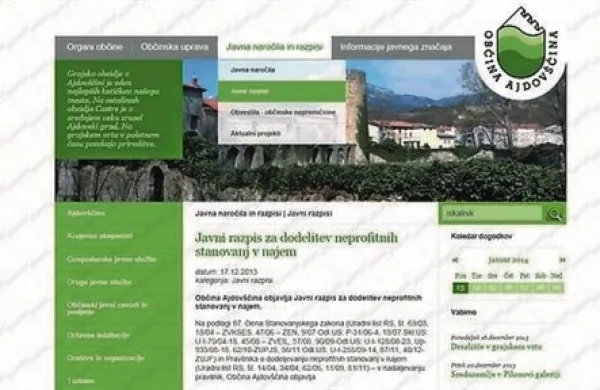 Občina Ajdovščina do srede zbira vloge upravičencev do  najema  neprofitnih stanovanj
