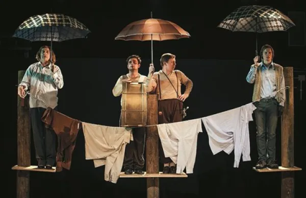 V Kolih nastopijo (z leve) Vladimir Jurc, Primož Forte, Luka Cimprič in Romeo Grebenšek
