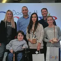 Nagrajenci z Googlovimi predstavniki