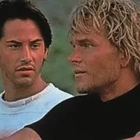 Keanu Reeves (levo) in Patrick Swayze, Point Break