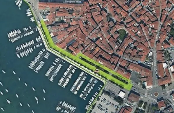 V ponedeljek bosta začeli veljati delna in popolna zapora na Sončnem nabrežju zaradi obnove nabrežja in komunalne infrastrukture