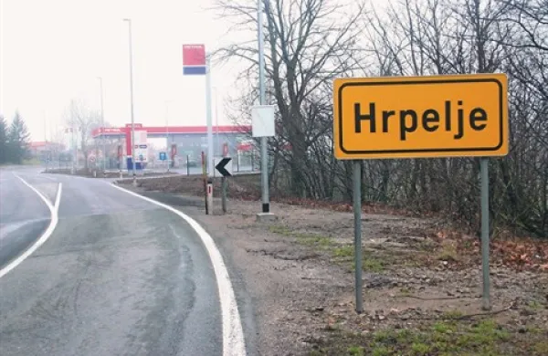 Črpalka s hrva&scaron;kim napisom