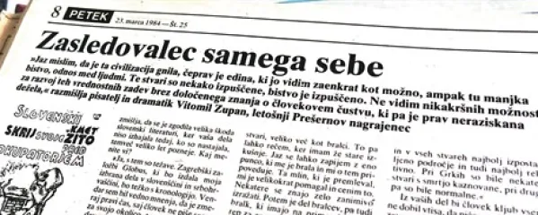 Spregovoril je tudi za na&scaron; časnik