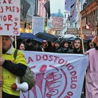V Ljubljani protestni shod
