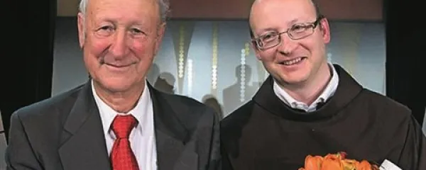 Nagrajenca akcije Osebnost Primorske 2013 Vladimir Krpan in Bogdan Knavs