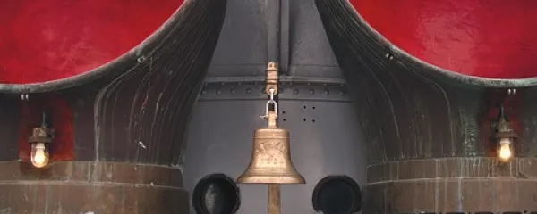Detajl z bojne ladje Puglia v Vittorialu
