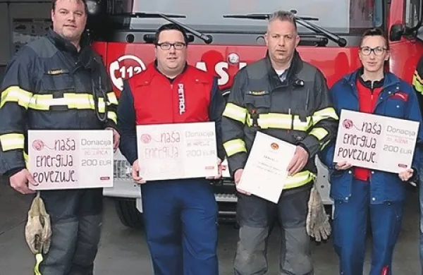 Petrolovih 600 evrov za  gasilce