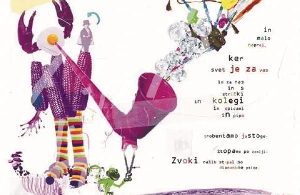 Pogled v Modro ne bo: ilustracija Arjana Pergla in pesem Tomaža Šalamuna