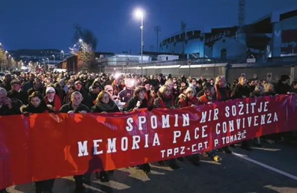 Krajšo slovesnost so pripravili tudi v nekdanjem koncentracijskem taborišču Rižarna v Trstu