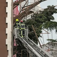 Gradbeni oder bi skoraj tre&scaron;čil na tla