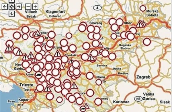 Tudi danes je veliko cest zaprtih za promet