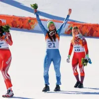 Zdravljica za Tino Maze v olimpijskem parku