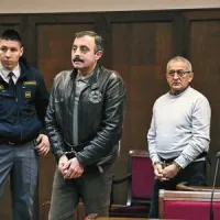 Mario Bonalda in Ruggero Marcassoli (drugi in tretji z leve) nista priznala krivde 