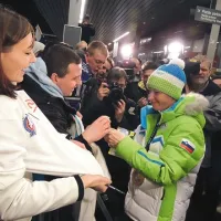 Vesna Fabjan deli navdušenje s svojimi občudovalci
