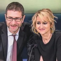 Tradicionalni simpatični voditeljski par: Luciana Litizzetto in Fabio Fazio