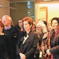 V ospredju vodja projekta Nagrada Darko Bratina. Poklon viziji  Mateja Zorn, režiserka Ruth Beckermann in producentka Brigitta Burger-Utzer, vodja Sixpackfilma na Dunaju 