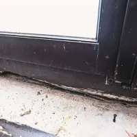 Prepereli les na oknih ne tesni več, zato ob večjih nalivih voda pronica v notranjost stavbe