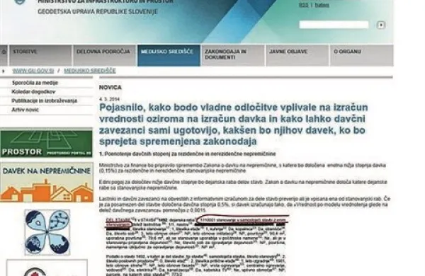 Geodetska uprava je objavila pojasnila, kako lahko zavezanci za davek na nepremičnine ugotovijo, kakšen bo njihov davek po spremembah zakonodaje