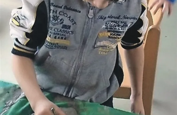 Poseben užitek je bilo oblikovati glino