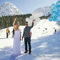 Nevesta in ženin, Nadine in Vid, med svojimi gorami