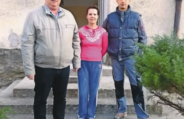 Z leve Aleksij Jug, Andreja Mišigoj in Matej Šavli  