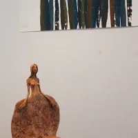 Razstava v galeriji ZDSLU, delo Tee Curk Sorta