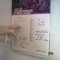 Janez Godeša si je na koledar beležil, kdaj in koliko je voda naraščala in se spuščala
