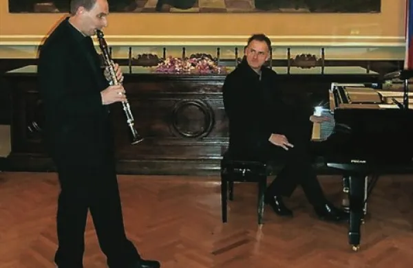 Klarinetist Robert Stanič in pianist Bojan Glavina nastopata v duu že 25 let