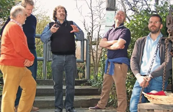 Kisli prijatelji (z leve): Joško Sirk, Andreas Widmann, Andrea Bezzecchi, Andrea Paternoster in Mario Pojer