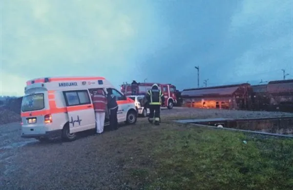 Na tovorni postaji v Prestranku je bilo minulo nedeljo zelo živahno