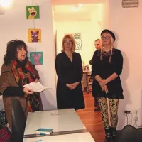 Razstavo je z besedo pospremila Tatjana Rojc  