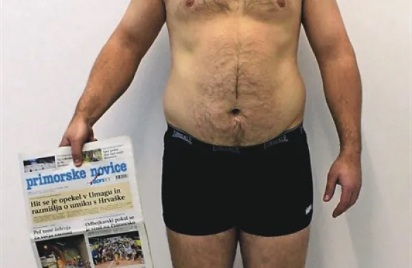 Damjan Gvardijančič na začetku naše akcije