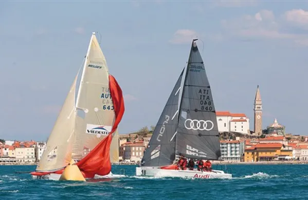 Jadrnice razreda melges 24 pred Piranom
